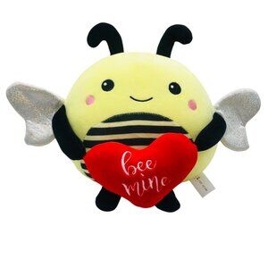 Bee Mine Bumble Bee Plush Stuffed Animal 10" Valentine's Gift Light Autumn